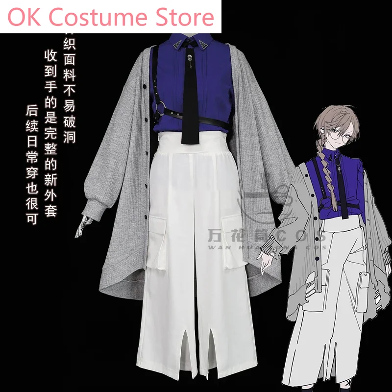 

Vtuber Nijisanji Kuzuha Kanae Game Suit Casual Clothing Uniform Cosplay Costume Halloween Party Role Play Outfit