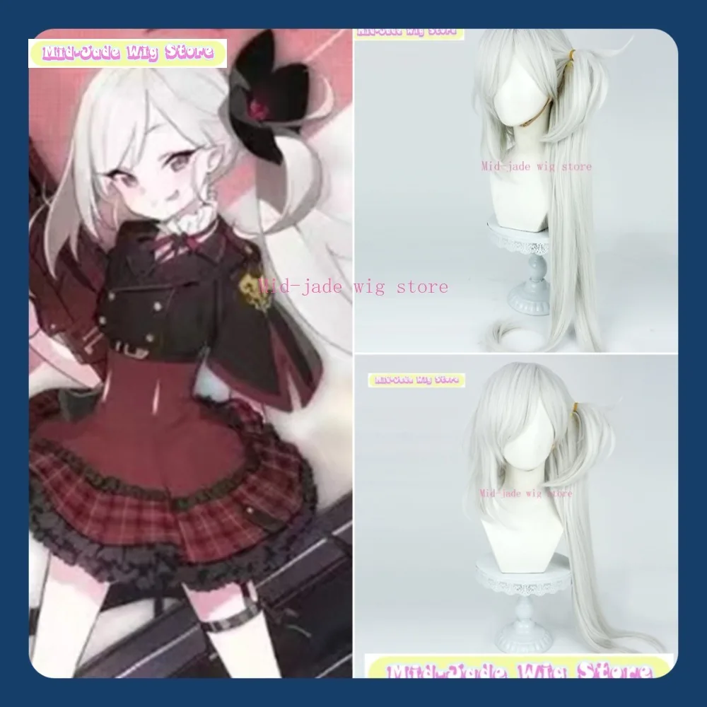 

Mid-jade Wig Store Blue Archive Mutsuki Asagi Cosplay Wig Anime Game Role-playing Halloween Party Costume Props Synthetic Hair