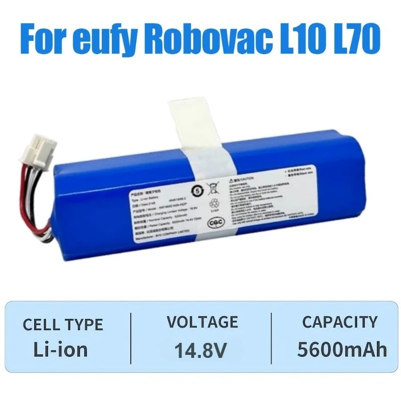 بطارية روبوت 5600 مللي أمبير في الساعة 6500 مللي أمبير في الساعة لـ Eufy RoboVac L10 L70 X8 Hybrid X8T226X X8 Pro SE للمكنسة الكهربائية Qihoo 360 S9 X90 X95 #3