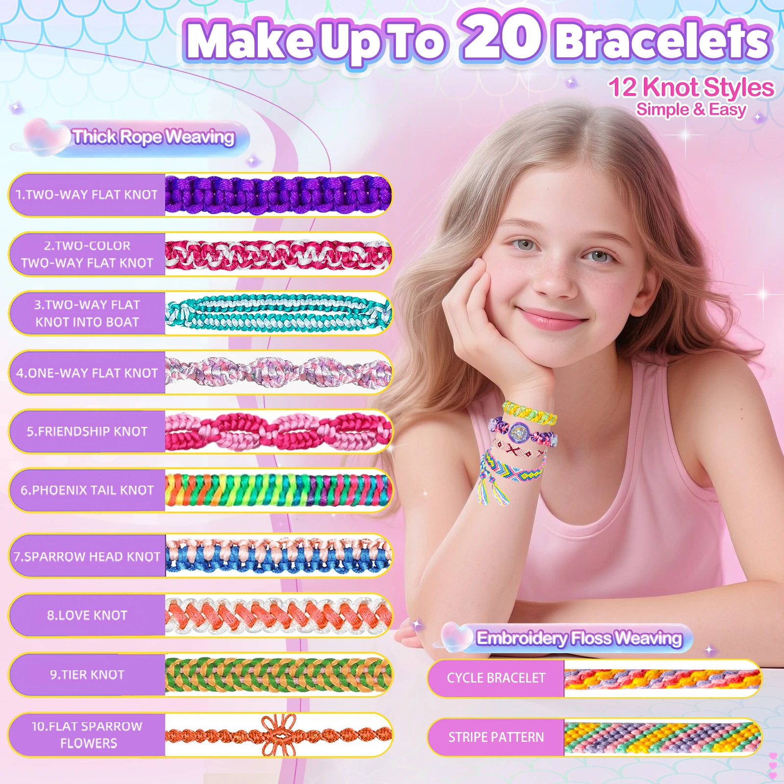 Friendship Bracelet Making Kit - đánh giá và giá Art Craft Ideas For Kids