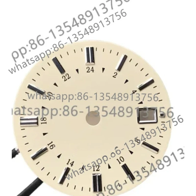 z2-31mm文字盤の時計アクセサリーは白と緑で、nh34ムーブメントの工場直販に適しています。