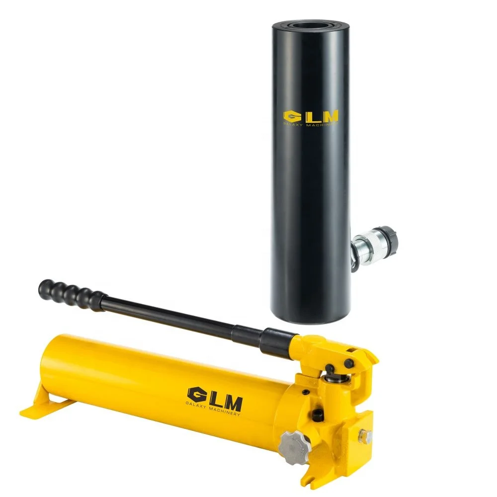 

RAC-1008 Sturdy Single Acting 100T 200mm Stroke 700bar Lightweight High Performance Aluminum Hydraulic Cylinder Lifting Jacks