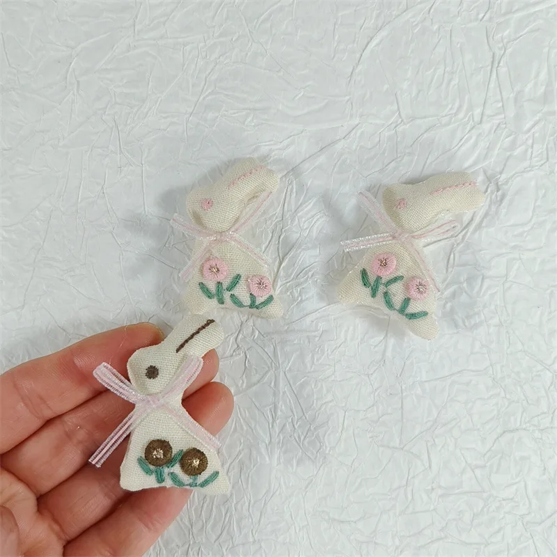 3D Bunny Hair Clips Non-Slip Grip for Toddlers Cartoon Character Hairpins Girls DIY Garment  Hair Accessories