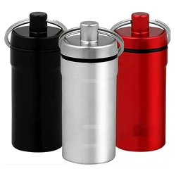 Detachable 1/2/3/4 Grids Medicine Case Aluminum Waterproof Pill Bottle Holder Portable Container Keychain Hot Selling Pill Box