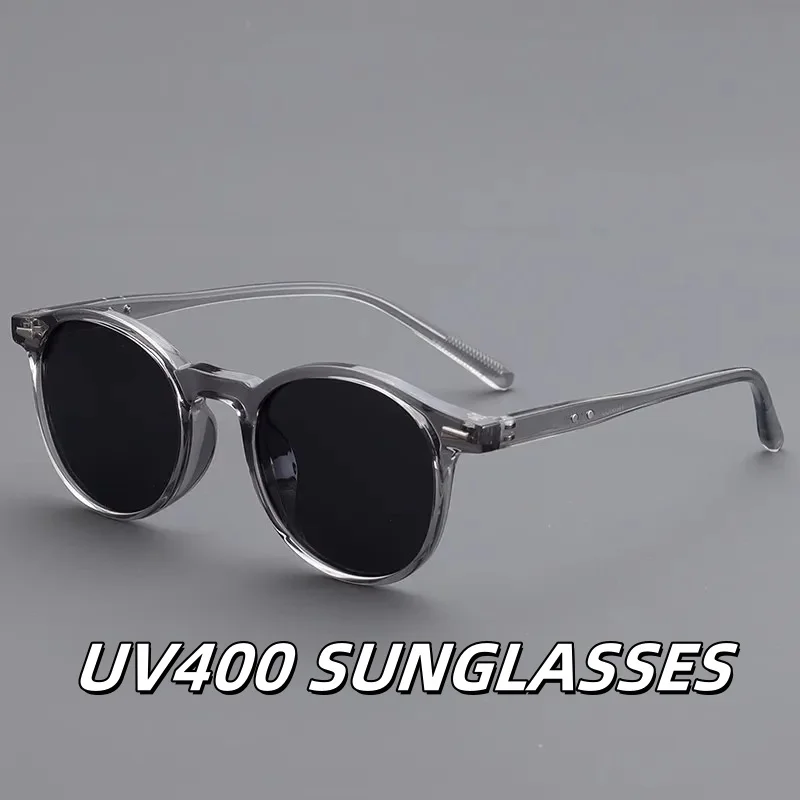 

New Round Frame Sunglasses Men's and Women's Fashionable UV Resistant Sunglasses Outdoor Polarized Driving Glasses UV400