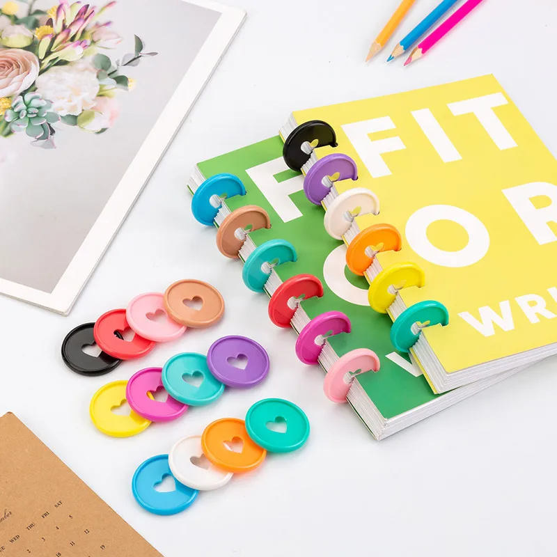 100 Chiếc Rời Lá Chất Kết Dính Cho Máy Tính Xách Tay 28Mm Chắc Chắn Trái Tim Liên Kết Nhẫn Thêu Sò Tự Làm Quy Hoạch Đĩa