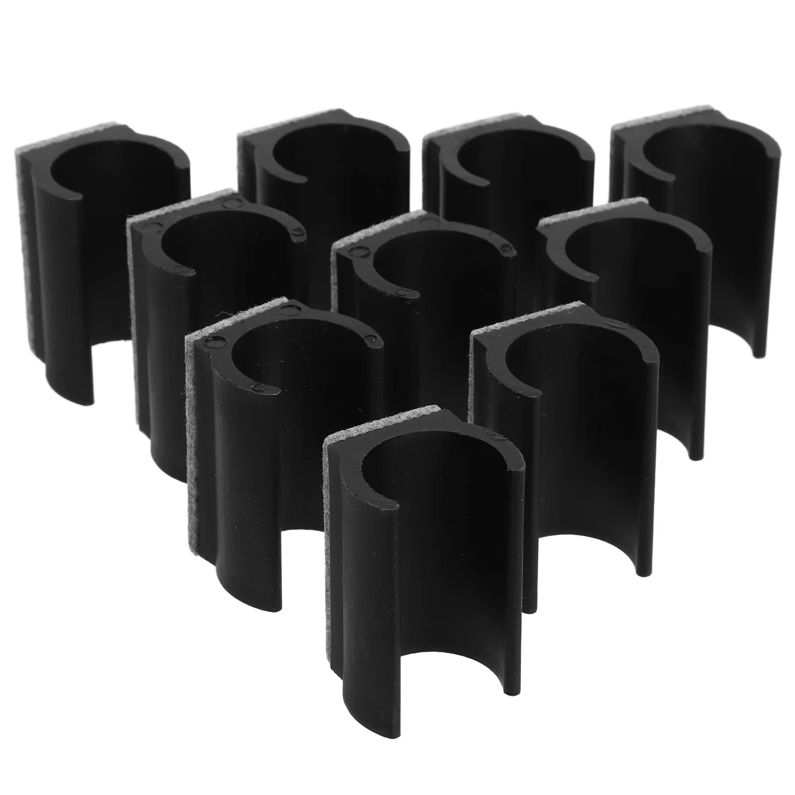 

10 Pcs Furniture U-shaped Foot Pads for Chairs on Wood Floors Leg Legs Plastic Felt Feet