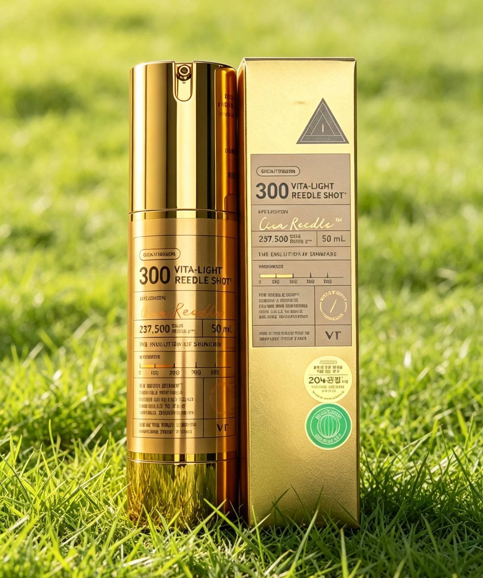 Vita-Light Reedle Shot 300 Serum Vitamin C & E Hydrating Korean Skincare for Sensitive Skin 1.7oz