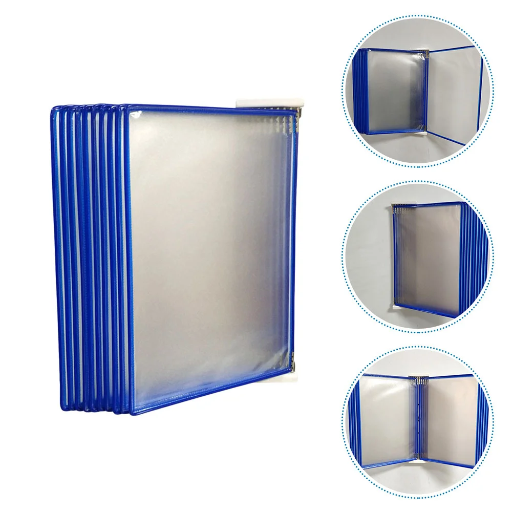 

Wall Mounted File Folder Folders Hanging for Files Hanger Pvc Documents Holder Office School Wall-mounted Storage Display Rack