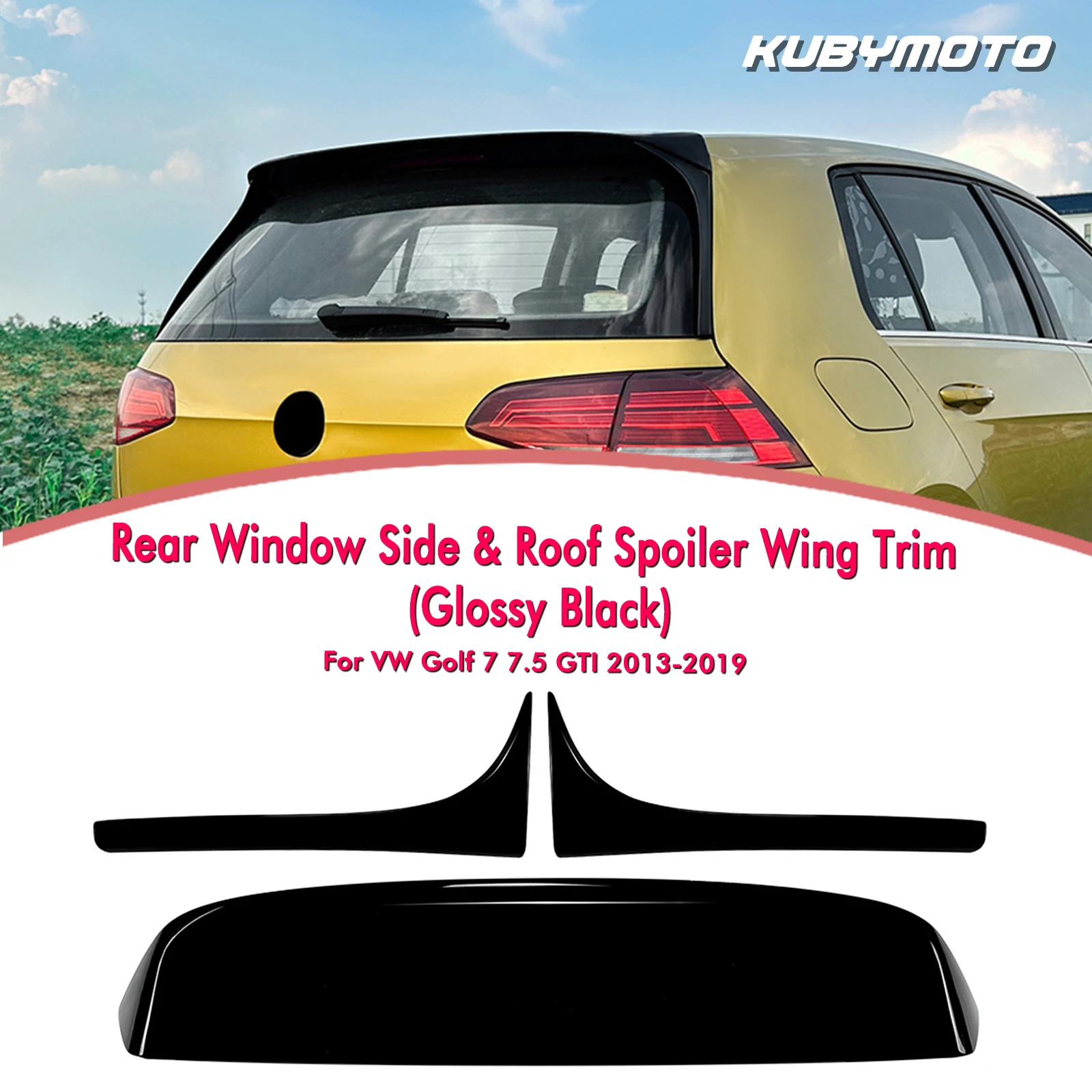 

Крыши, задняя верхняя отделка губ, клапан, боковой спойлер для Volkswagen Golf 7 7.5 2013-2019, базовая версия, обновление для GTI R