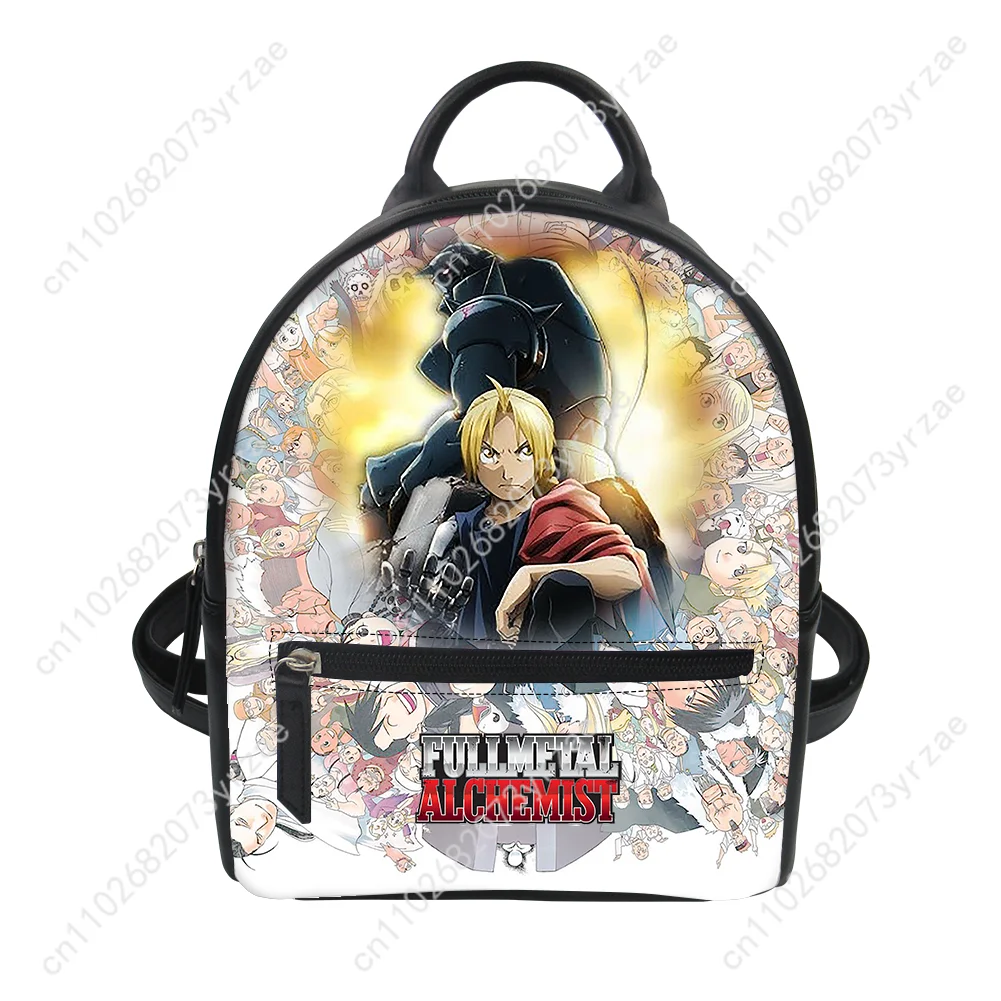 Fullmetal Alchemist Backpack Purse Womens Schoolbags Personalized Double Shoulder Bag High Quality Travel Daypack Customize Bags