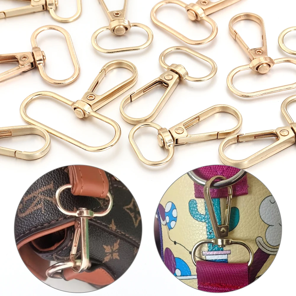 10pcs/lot Zinc Alloy Swivel Snap Hook Metal Lobster Clasp For DIY