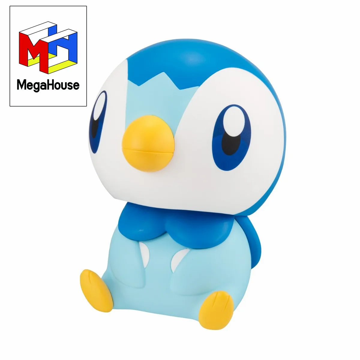 Original Look Up Pocket Monsters Piplup Pokemon Anime Figure Toys Kwaii Q Ver. Collection PVC Model Action Figurine Doll Gift