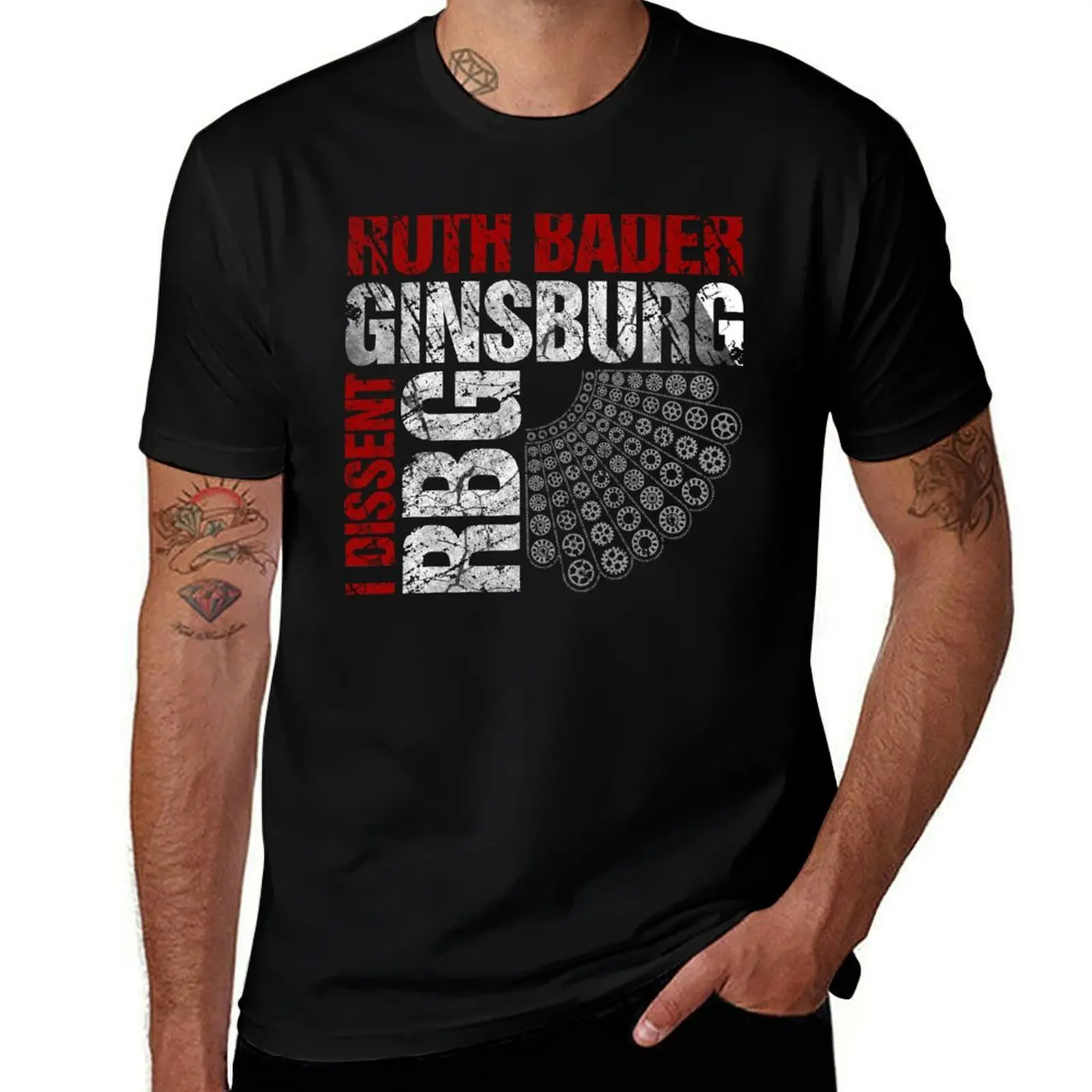 

Ruth Bader Ginsburg I Dissent Distressed Text - Original Design T-Shirt plus size tops mens clothes