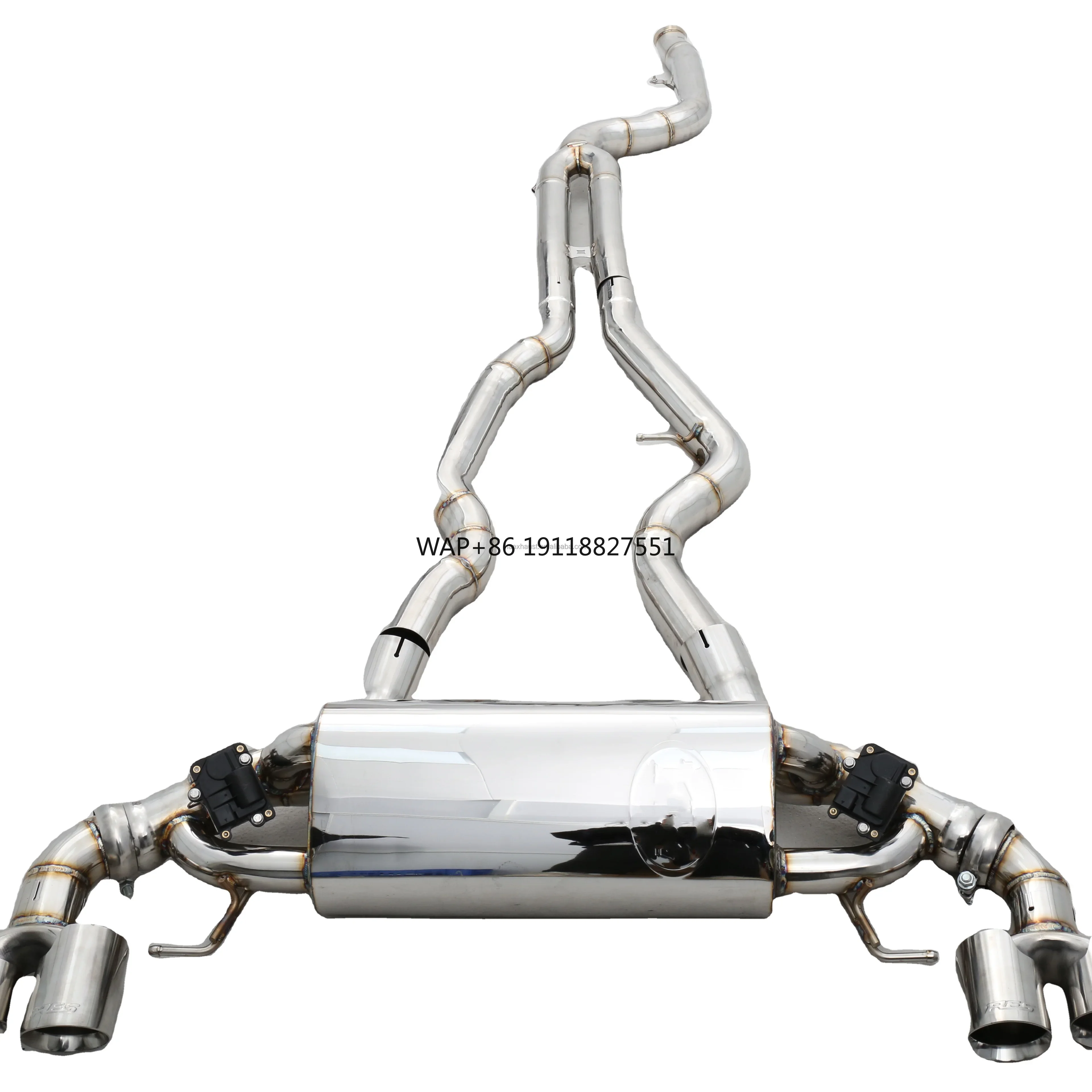 

Factory Customizable 304 Stainless Steel/Titanium Valved Catback Exhaust System Compatible with M235i/M240i G42 3.0T B58