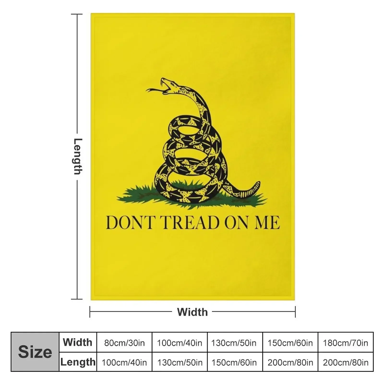 Gadsden Don’t Tread On Me Flag Throw Blanket for sofa Summer Beddings Soft Thermals For Travel Blankets