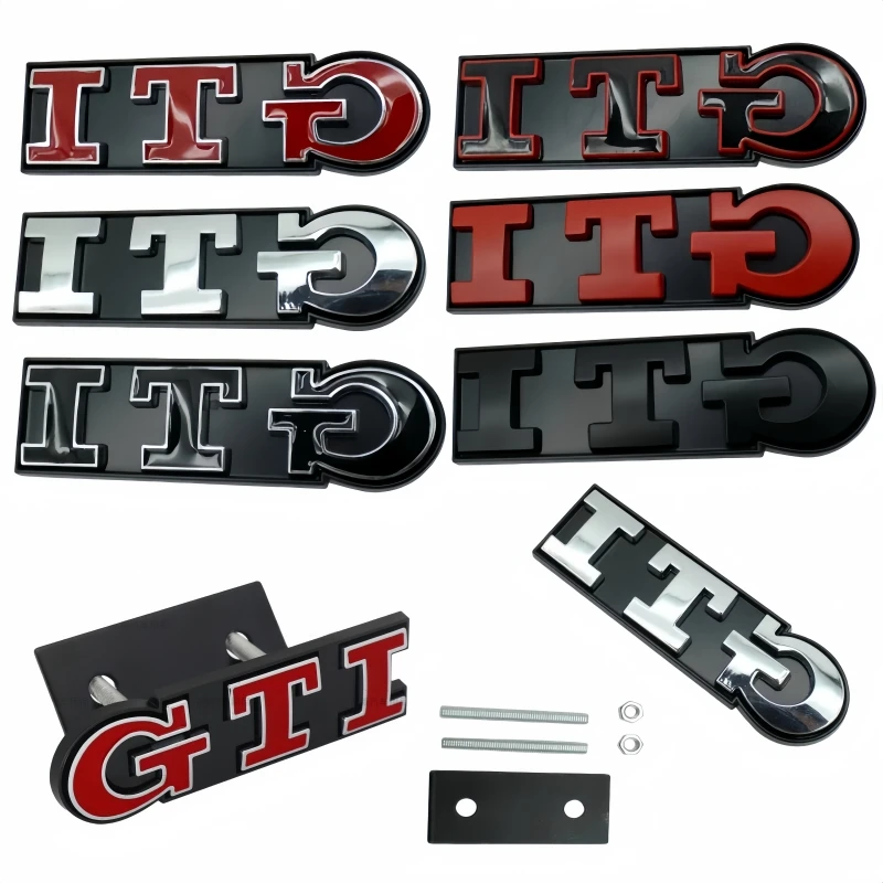 1pcs 3D Metal Car trunk Badge Stickers Front Hood Grill Emblem for golf GTI mk2 mk3 mk4 mk5 mk6 mk7 mk8 Polo Badge Accessories