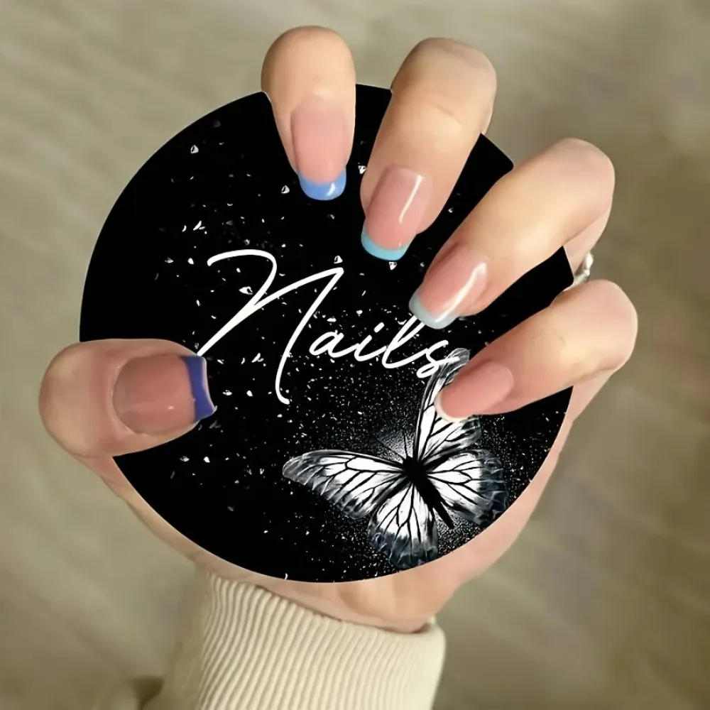 Handmade Nail Art Display Card Reusable Fashion False Nails Selfie Disc Board Acrylic Nail Art Nailfie Disc Display Cards