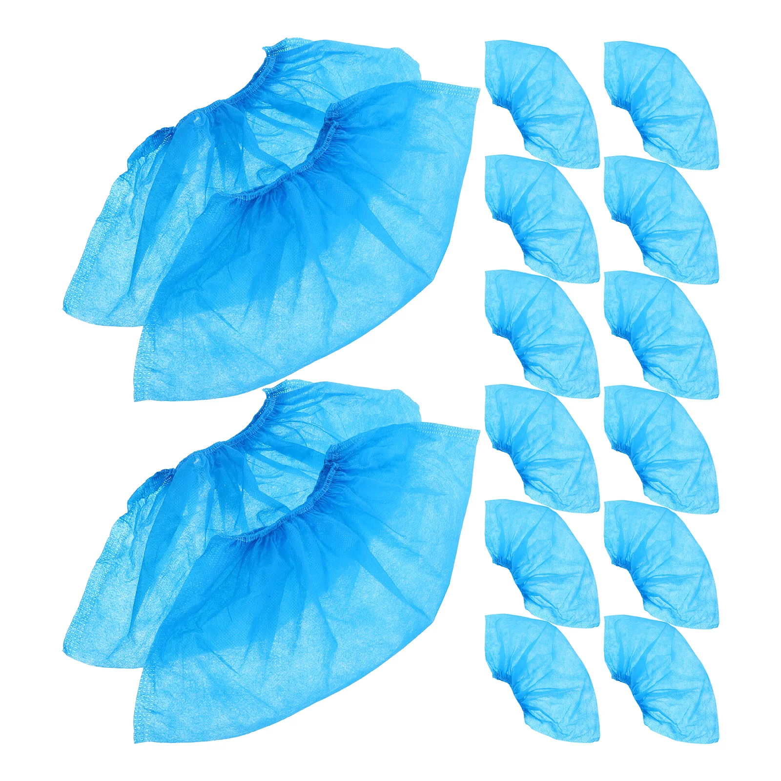 100 Pcs Thickened Shoe Cover for Shoes in House Protector Foot Covers Non-woven Fabric Boot Disposable