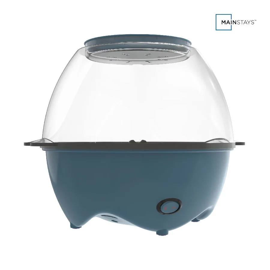 Mainstays 18-Cup Popcorn Machine, Electric Popcorn Maker Machine with Stirring Rod and 2-in-1 Serving Bowl Lid