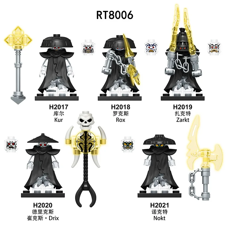 Popular cartoon Games Series black Character Mini Assembly Action Figures Building Block Creative Toys for Kids Gifts FD601