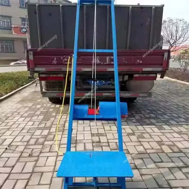 New arrive Electric lift 4m 5m 6m 8m Lifting machine Mobile platform Small household Loading and unloading truck Fish pond Fishi