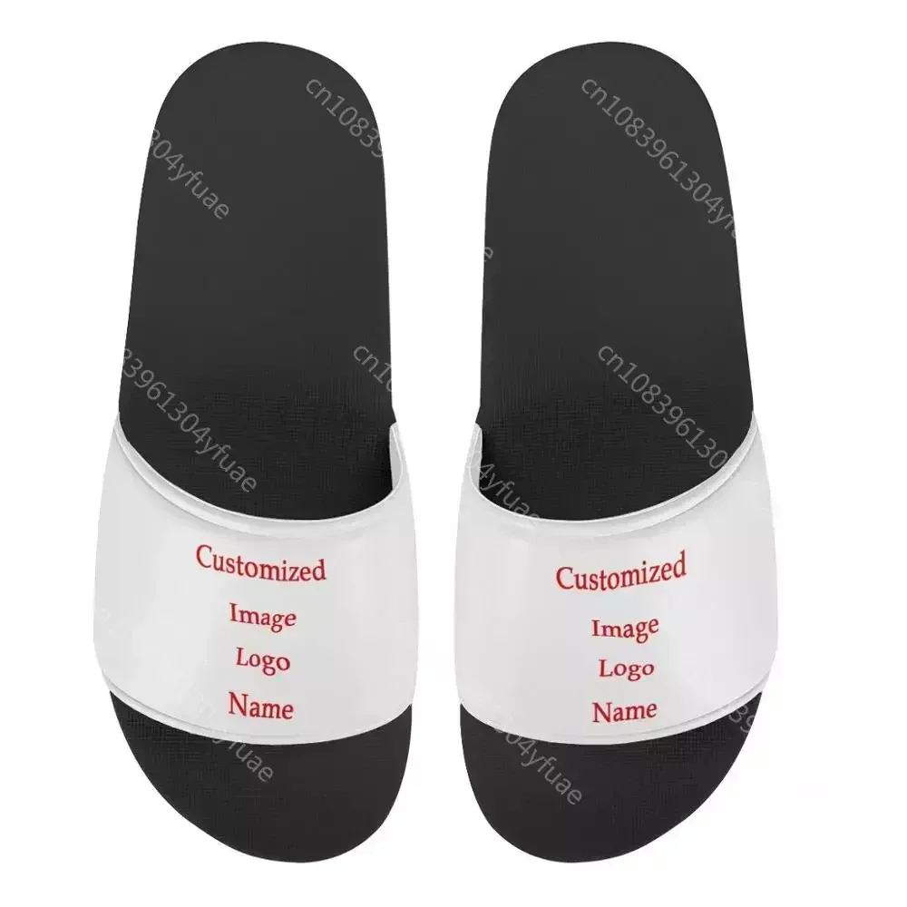 Custom Shoes High Quality PVC Men and Women Slip On Slide Sandals Sublimation Printed Custom Logo Summer Slippers for Man Woman