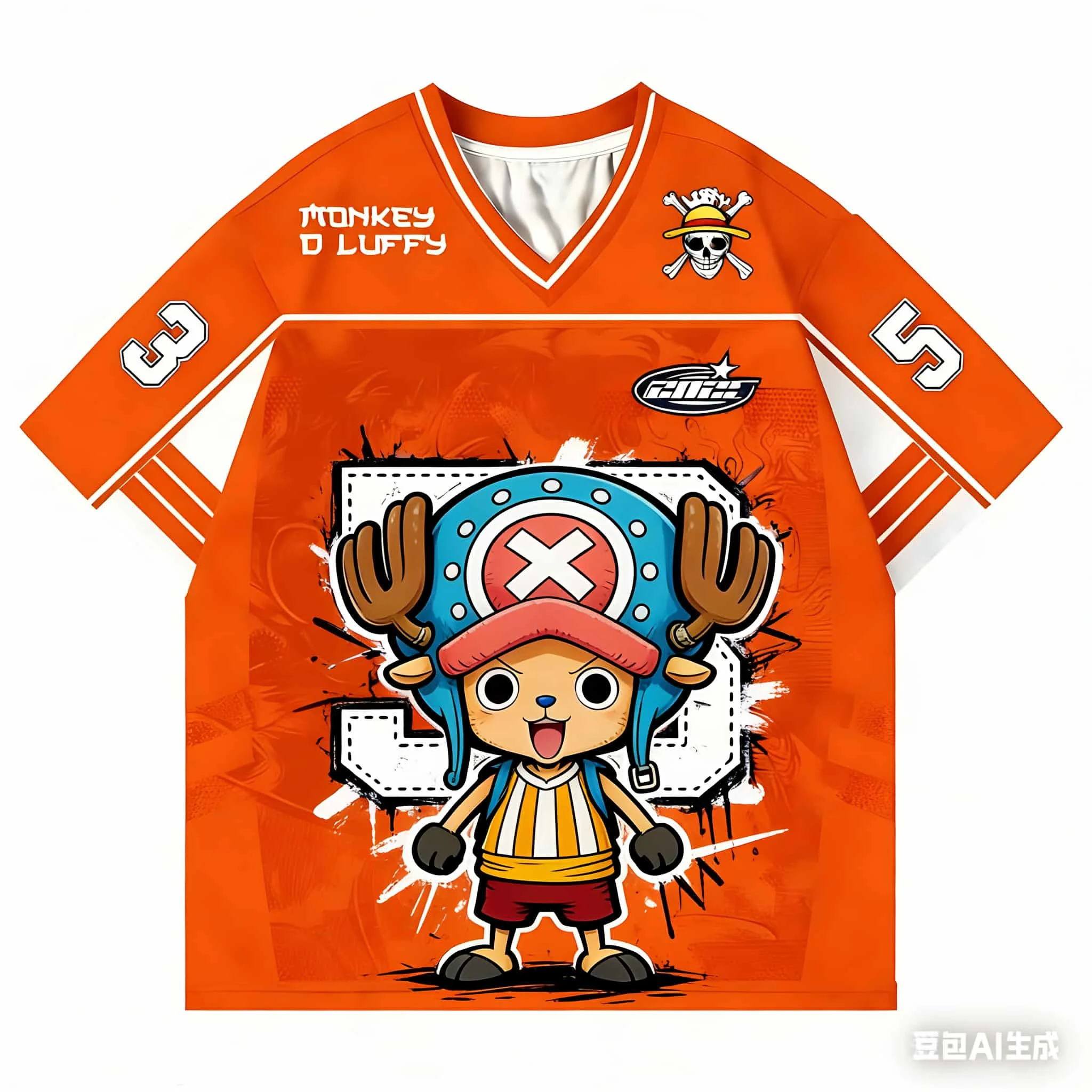 One Piece Tony Tony Chopper 35 Jersey 3D Quick Dry T-Shirt For Men Women Kids Anime Sports Casual Fan Tee Sports Training Suit