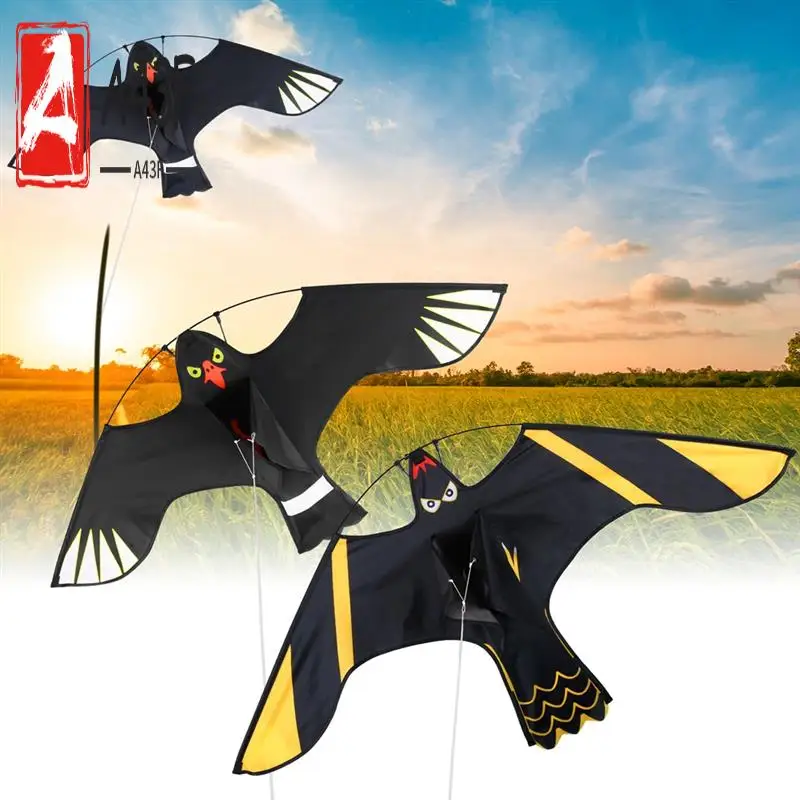 

A43F-Bird Repeller Kite Simulation Eagle Flash Reflective Repeller Wind Pigeon Repeller For Backyard Lawn Farm Garden