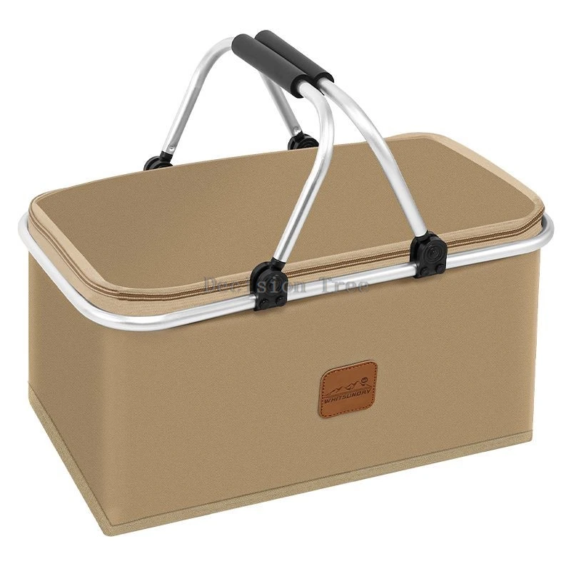 

2025 25л многофункциональная сумка для кемпинга и пикника, изолированная сумка, уличная изолированная сумка для хранения, корзина для пикника, складная портативная коробка