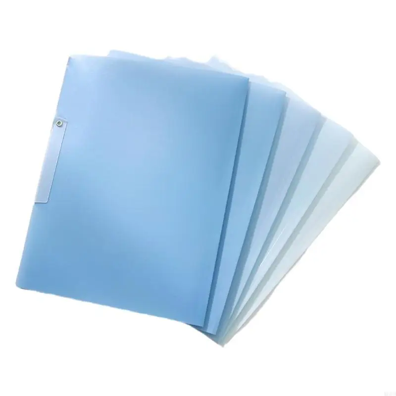 5pcs Folder File Besar Dengan Penjepit Rotating Hold 40 Sheets 12x18inch File Lengan