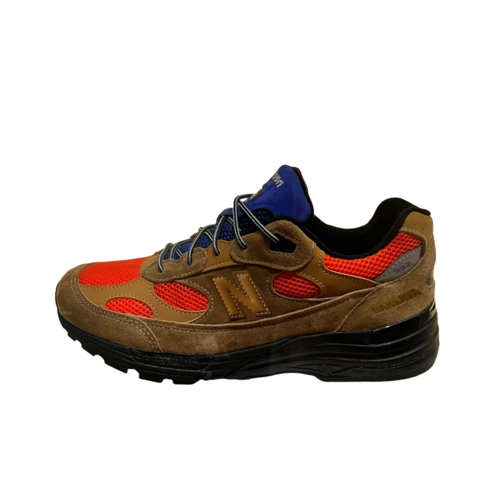 New Balance NB 992 Running Shoes Unisex Low Top Brown/Orange/Blue U992AB1
