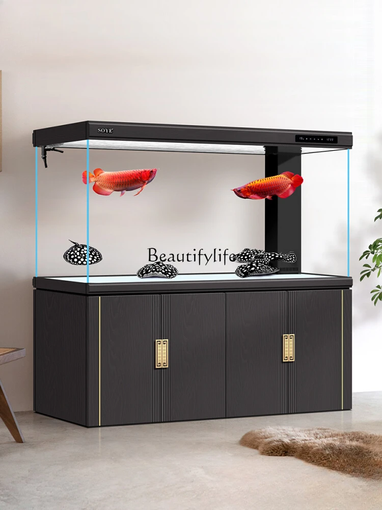 Large Ultra-White Light Luxury Bottom Filter Floor Screen Ecological Household Ecological Aquarium