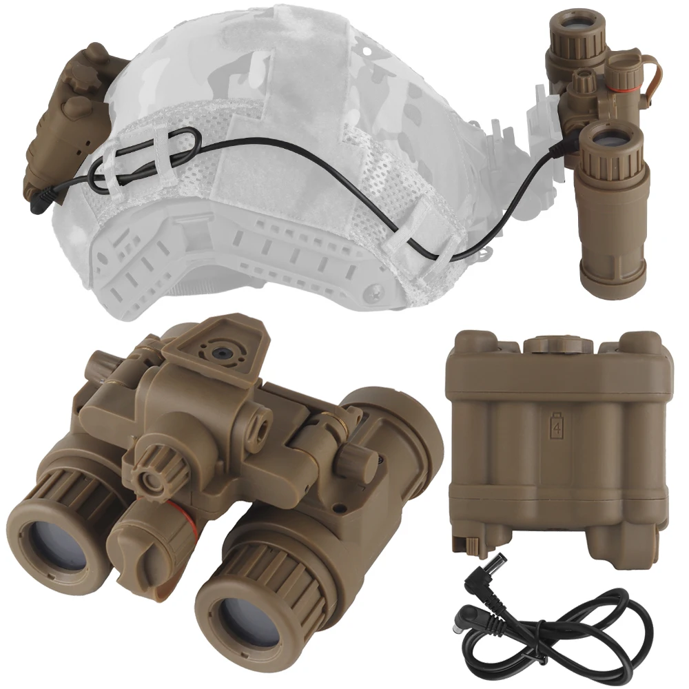 

Fast Helmet Night Vision Goggle AN/PVS31 Dual-Tube Binocular Night Vision Device Props CS Cosplay Airsoft Tactical Gear Model