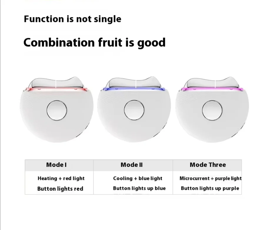 Instrumento elétrico de beleza facial doméstico 6 em 1, massagem quente e fria transfronteiriça com micro-corrente, levantamento de pescoço, plugue ue