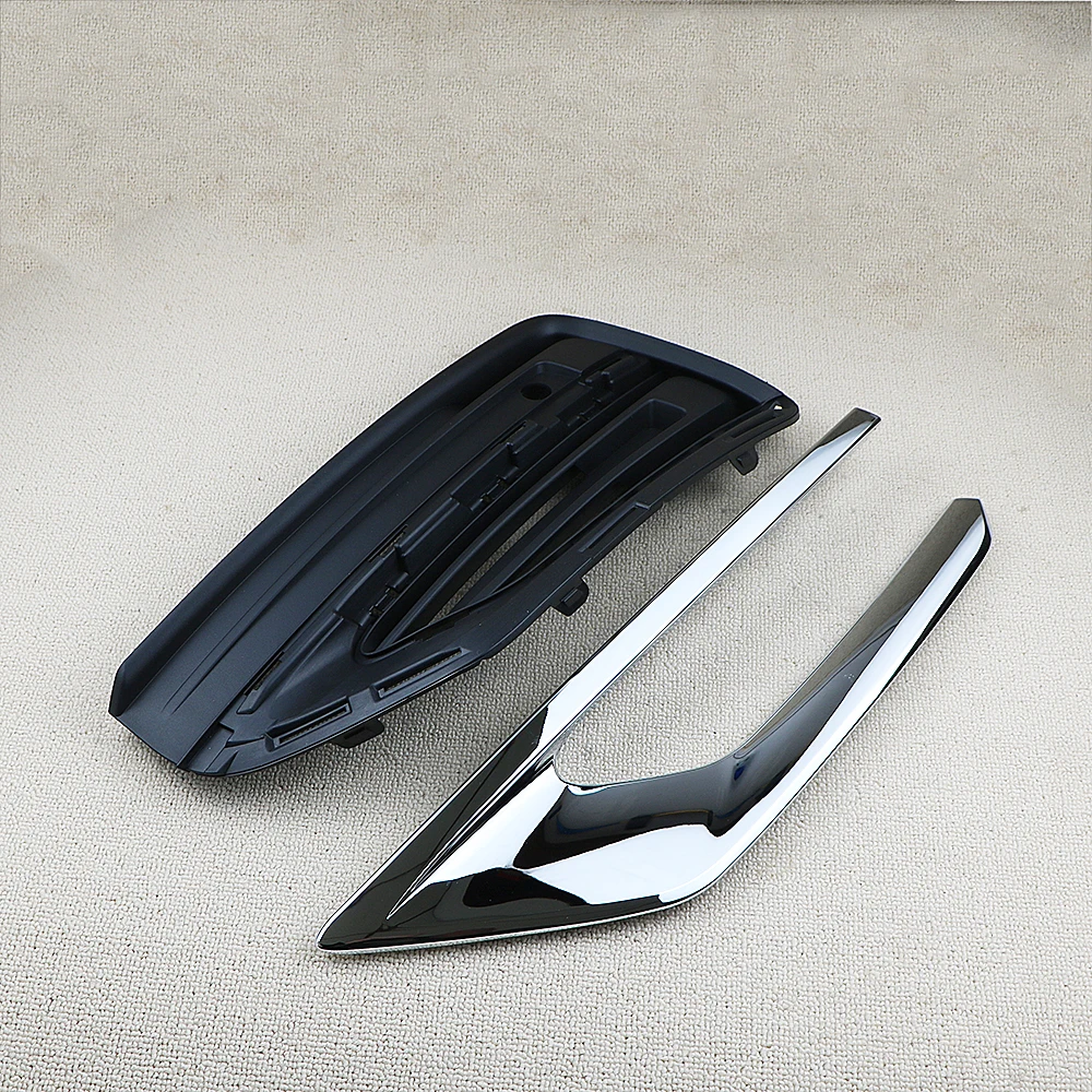 31663514 31663515 Front Bumper Fog Lamp Light Trim Cover Frame Grille Lid Bezel Hood For Volvo XC90 2020-2022 31663539 31663540