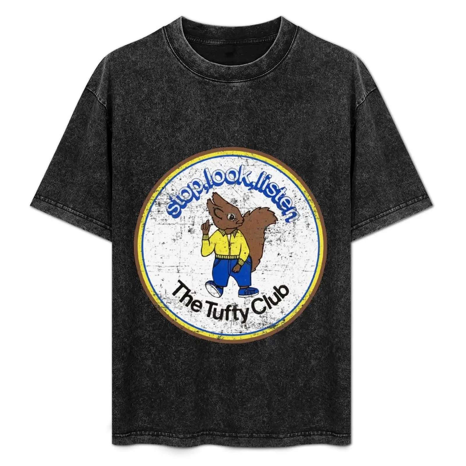 

Vintage Tufty Club with distressed finish. T-Shirt Man t-shirt tshirts personalised baggy shirts plain black t shirts men