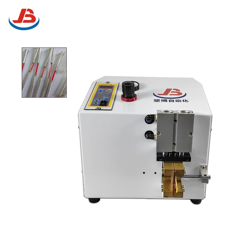 Industrial Cable Manufacturing Equipment Stainless Steel Iron Gold Plated Mesh Cutting Machine Metal Mesh Stripping Machine