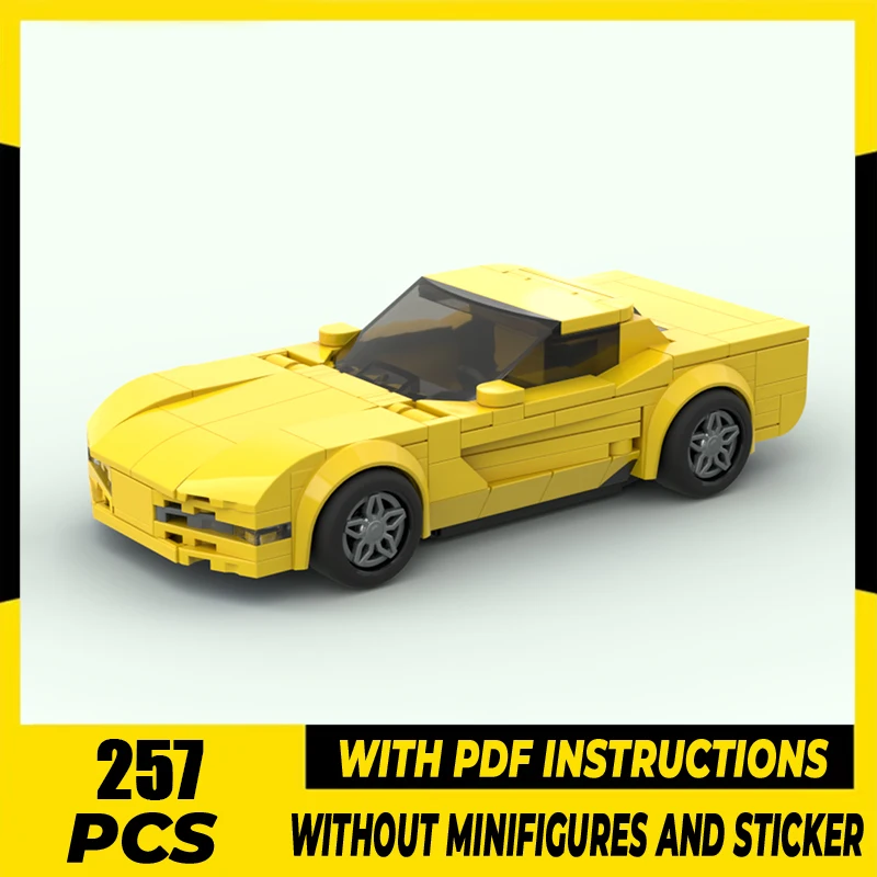 Moc قوالب بناء IC5 ZO6 سرعة أبطال السيارات نموذج التكنولوجيا وحدات سوبر الرياضة كتل هدايا عيد الميلاد لعبة لتقوم بها بنفسك الجمعية #1