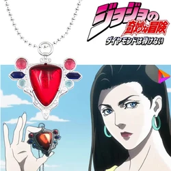 Necklace for Women JoJos Bizarre Adventure Necklaces Red Stone of Aja Pendant Trend Neck Fashion Lovers Party Girl Gift Jewelry