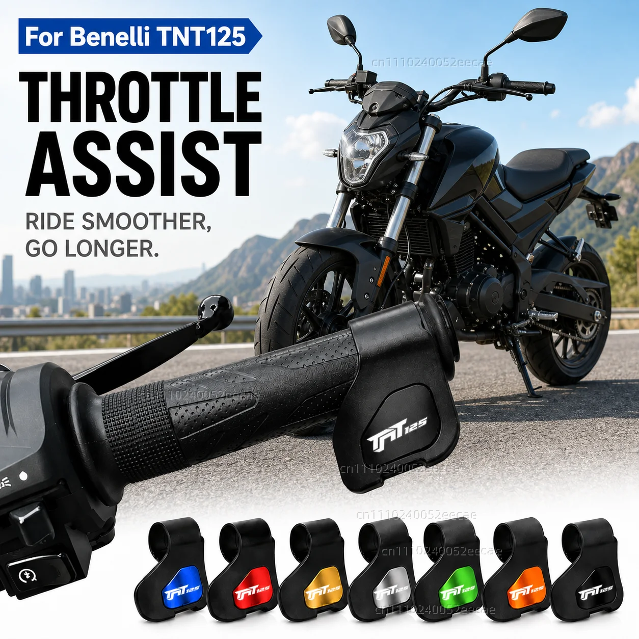 

For Benelli TNT125 tnt125 tnt 125 Motorcycle Throttle Assistant Clip Labor Saver Acceleration Labor-saving Auxiliary Handle Grip