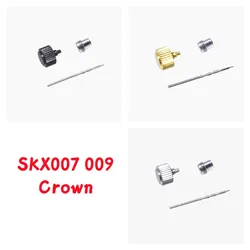 Mod Watch Accessories Silver Black Gold  SKX007 009 Crown Winding Movement  Stem Fit for NH35 NH36 Movement