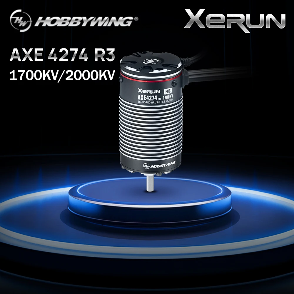 

HOBBYWING XERUN AXE PLUS R3 135A ESC 4274 1700KV/2000KV Motor Brushless Sensored Combo for 1/8 1/7 RC Crawler Car
