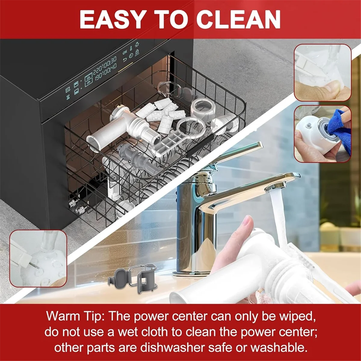 A86I-6 في 1 مرفق المعكرونة لخلاط كيتشن إيد، مجموعة مرفقات صانع المعكرونة المسبقة مع 6 أشكال مختلفة للمعكرونة