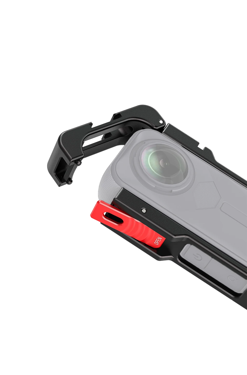 Für Insta360 X5 Erweiterung Fall Metall Schutz Rahmen Mit Kalten Schuh Halterung Magnetische Basis für Insta 360X5 Kamera Käfig Rig – Detail 38