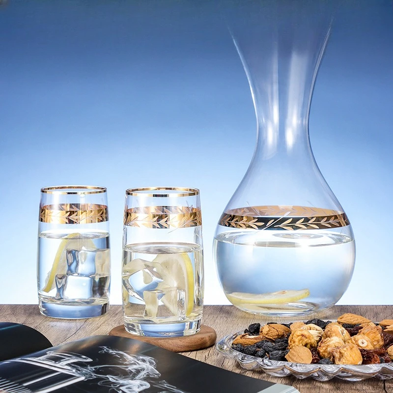 Lead-free crystal cup set, household water cup, whisky glass
