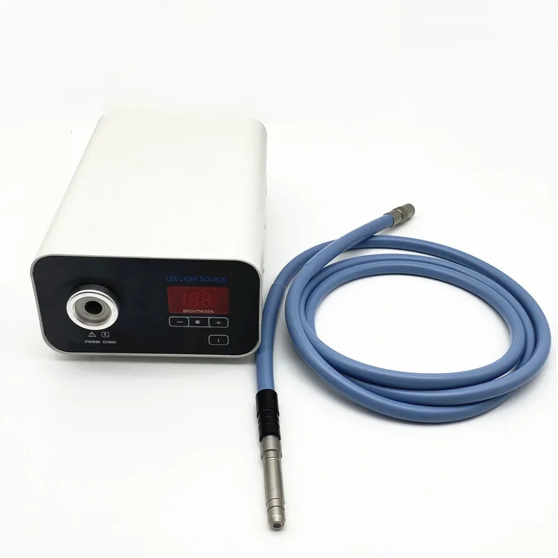 

MINI Portable High Brightness LED 30W Medical Industrial Cold Light Source Optical Fiber for Endoscope Surgery ENT