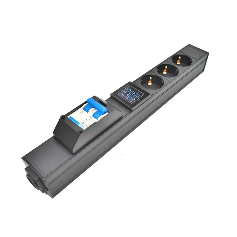 STRIDER RUI NAC3FPX NAC3MPX aviation socket 20A Air Switch  PDU Power strip Schuko Powerlink digital display