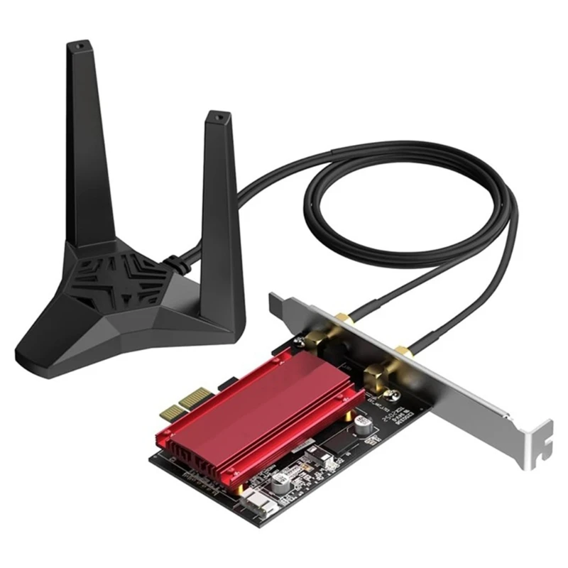 

Tri-Bands WiFi Bluetooth-compatible PCIE Adapter for Enhances PC Networking Drop shipping