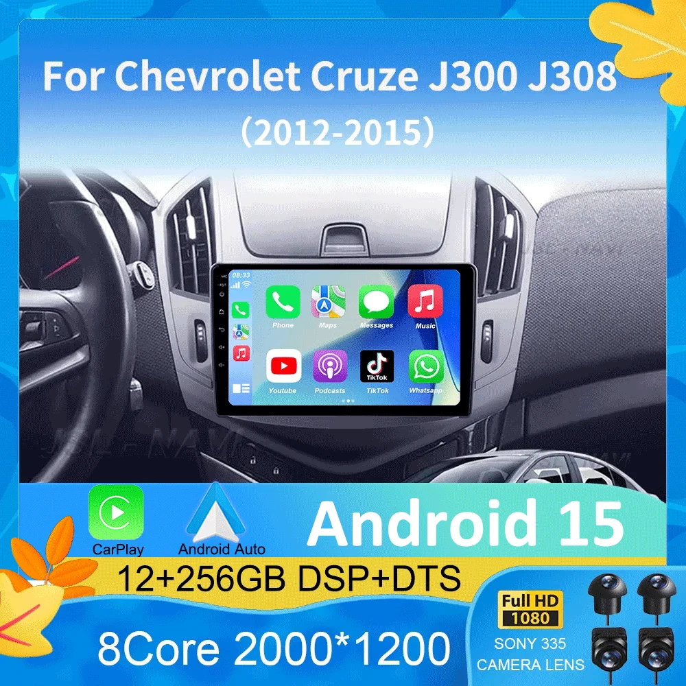 

Android 15 For Chevrolet Cruze J300 J308 2012 - 2015 Multimedia Video Player Navigation stereo GPS No 2din 2 din dvd